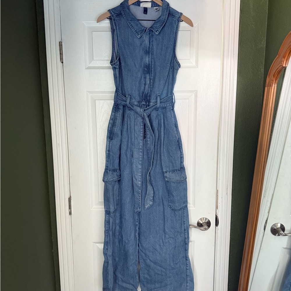 Universal Thread Blue Denim Jumpsuit